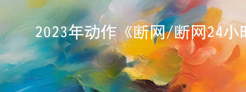 陈正发发布2023年动作《断网/断网24小时》HD国粤双语中字迅雷下载_电影天堂